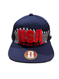 FIFA World Cup USA Navy Blue Flatbrim Snapback Hat