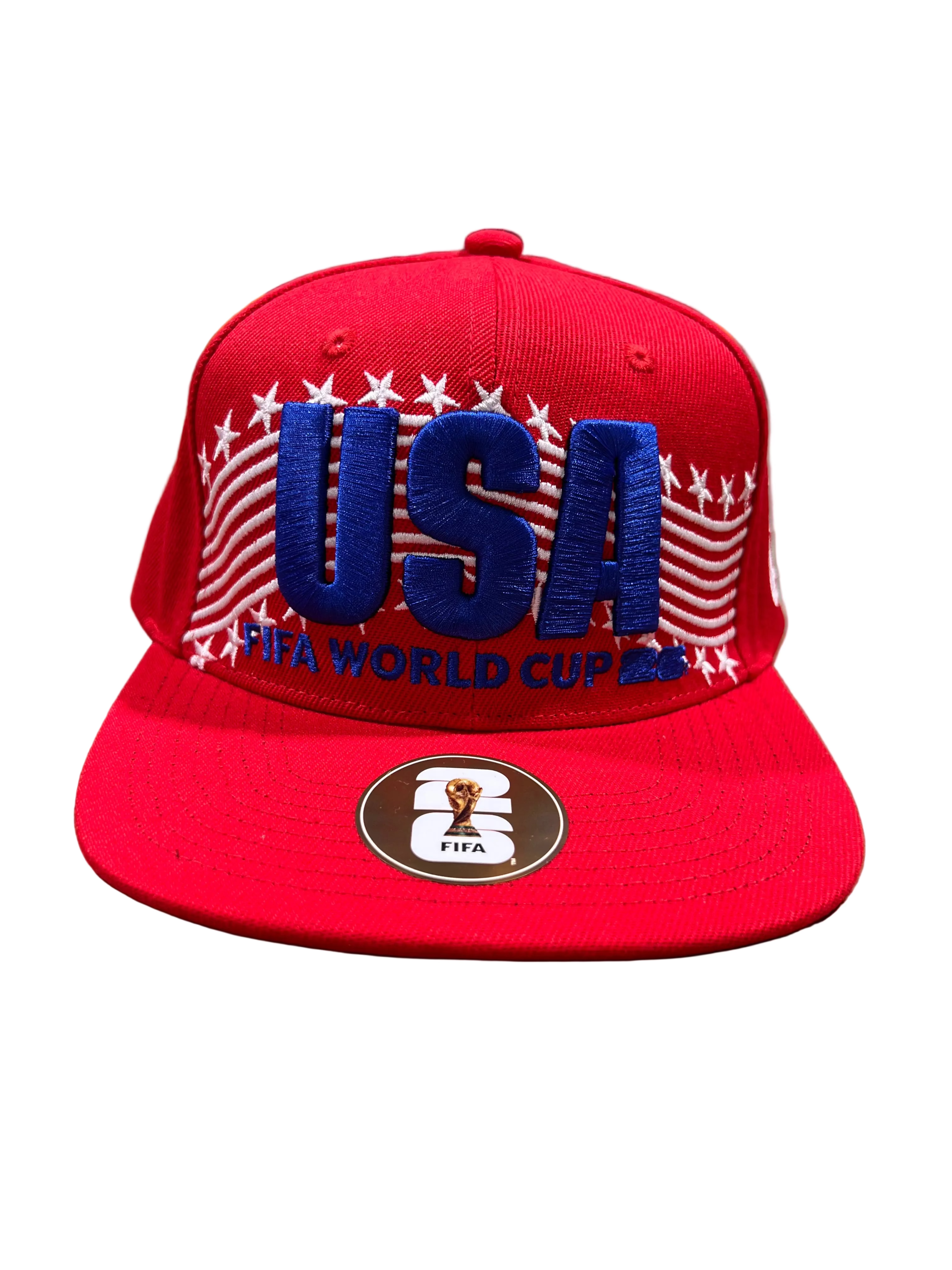 FIFA World Cup USA Red Flatbrim Snapback Hat