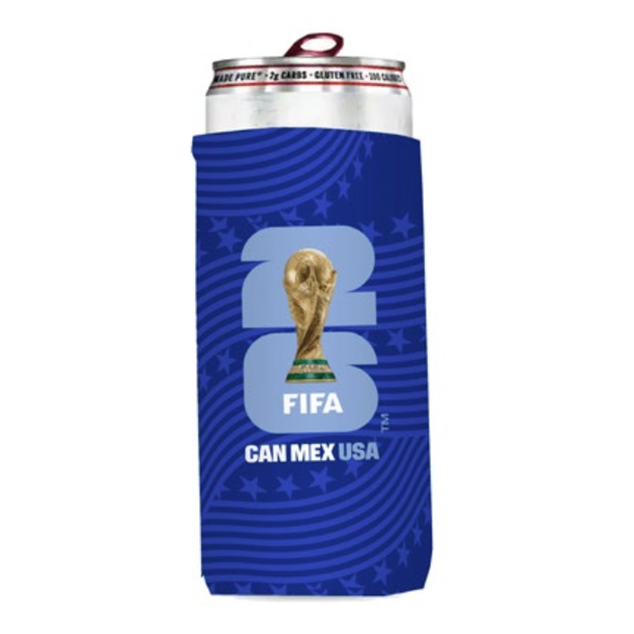 2026 FIFA World Cup™ Slim Can Koozie Blue
