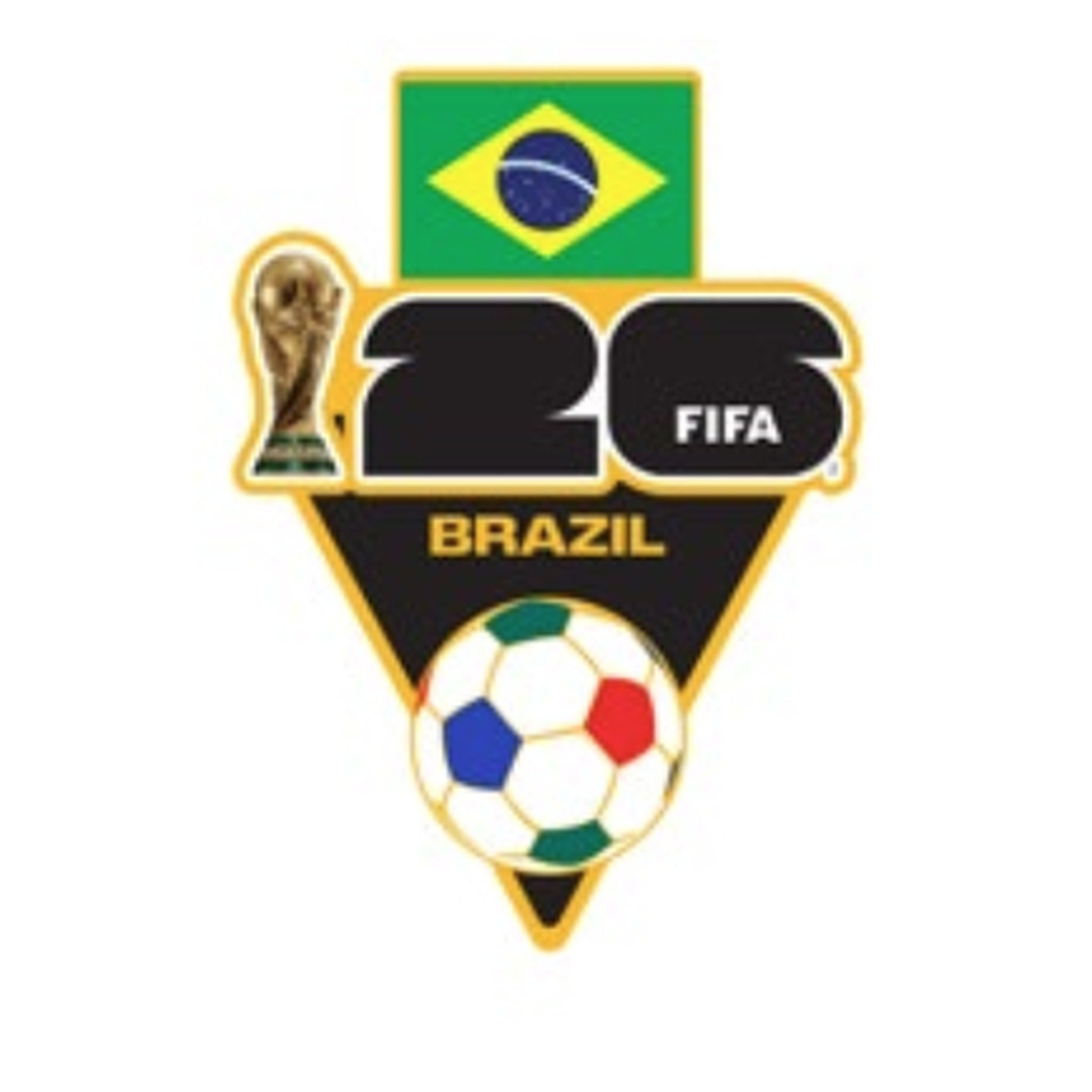 2026 FIFA World Cup™ Brazil Flag & Ball Host Pin
