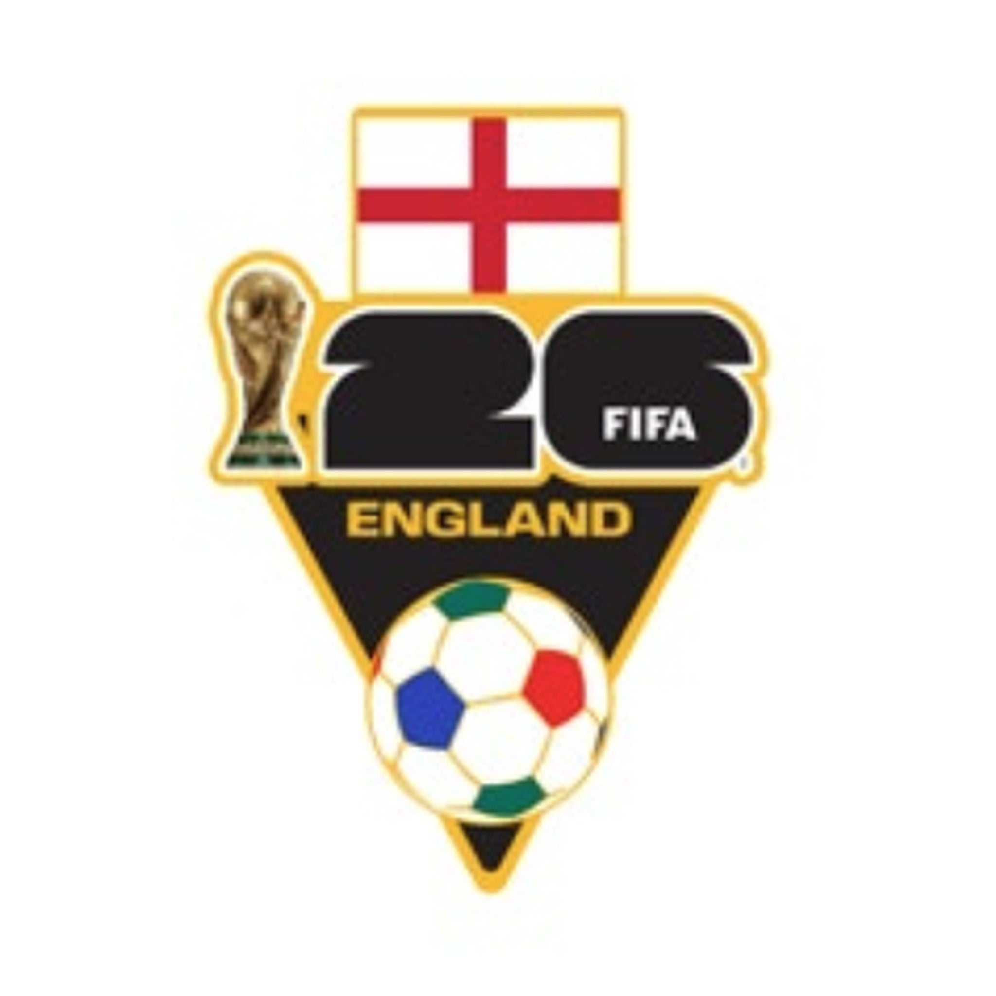 2026 FIFA World Cup™ England Flag and Ball Host Pin