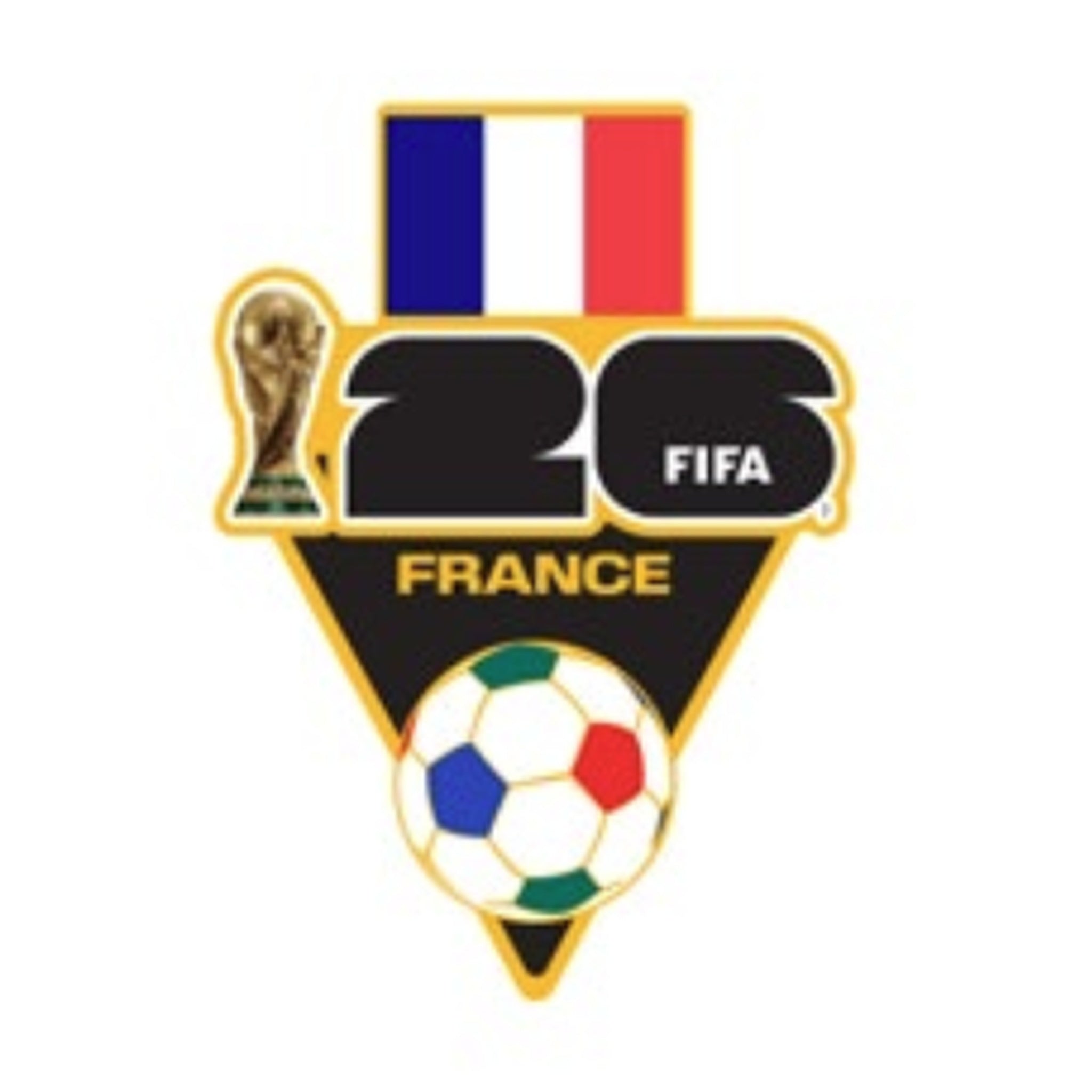 2026 FIFA World Cup™ France Flag and Ball Pin