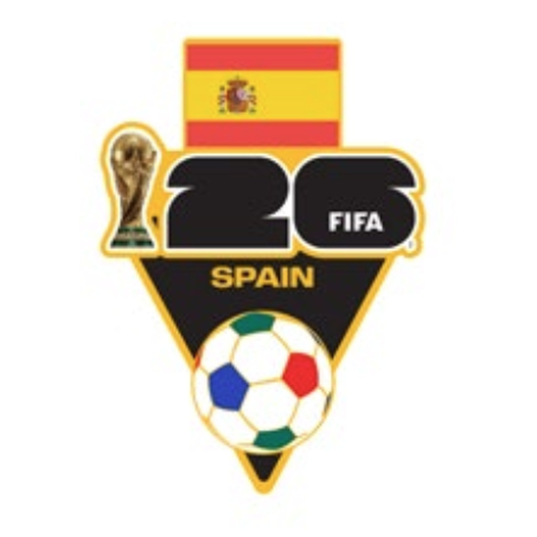 2026 FIFA World Cup™ Spain Flag and Ball Host Country Pin