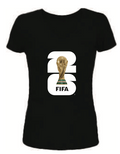 FIFA World Cup 2026™ V-Neck Baby Doll Black T-Shirt