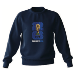 FIFA World Cup 2026™ Crewneck Navy Blue with Blue Logo