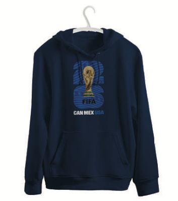 FIFA World Cup 2026™ Hoodie Navy Blue with Blue Logo