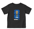 FIFA World Cup 2026™ Youth Black T-shirt with Blue Logo