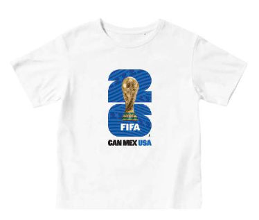 FIFA World Cup 2026™ Youth White T-shirt with Blue Logo