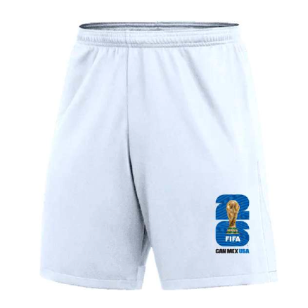 FWC26 White Shorts with Blue Logo