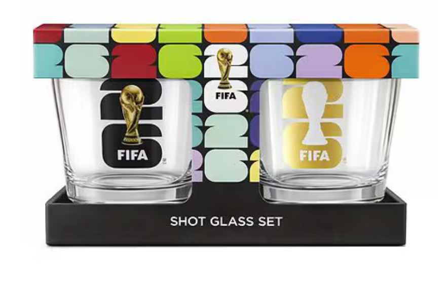 FIFA World Cup 2026 Emblem Shot Glass Set