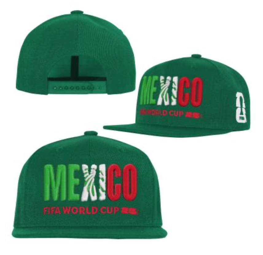 FIFA World Cup MEXICO Flatbrim Snapback Hat