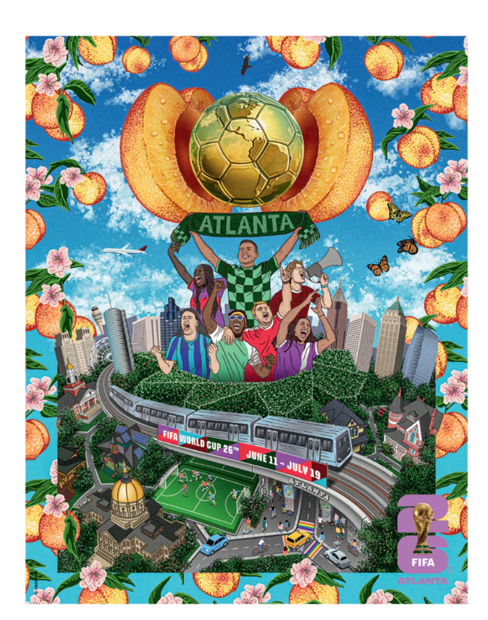 FIFA World Cup 2026™ Host City Poster Keychain - Atlanta
