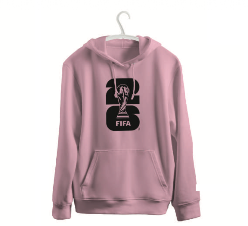 FIFA World Cup 2026™ Hoodie Pink with Embroidery Logo