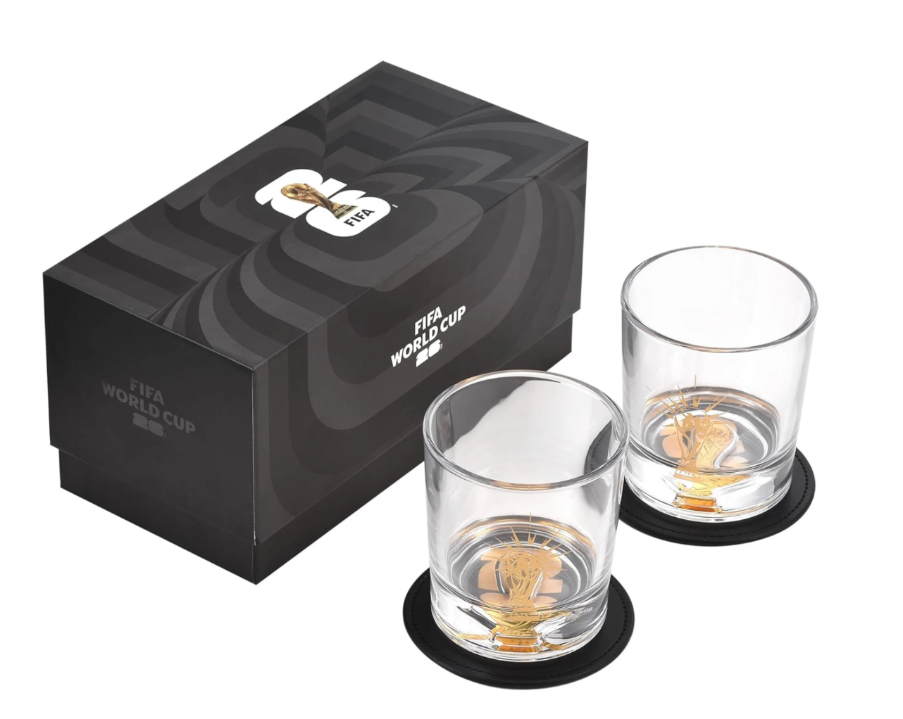 FIFA World Cup 2026™ Whisky Glass & Coster Combo Set