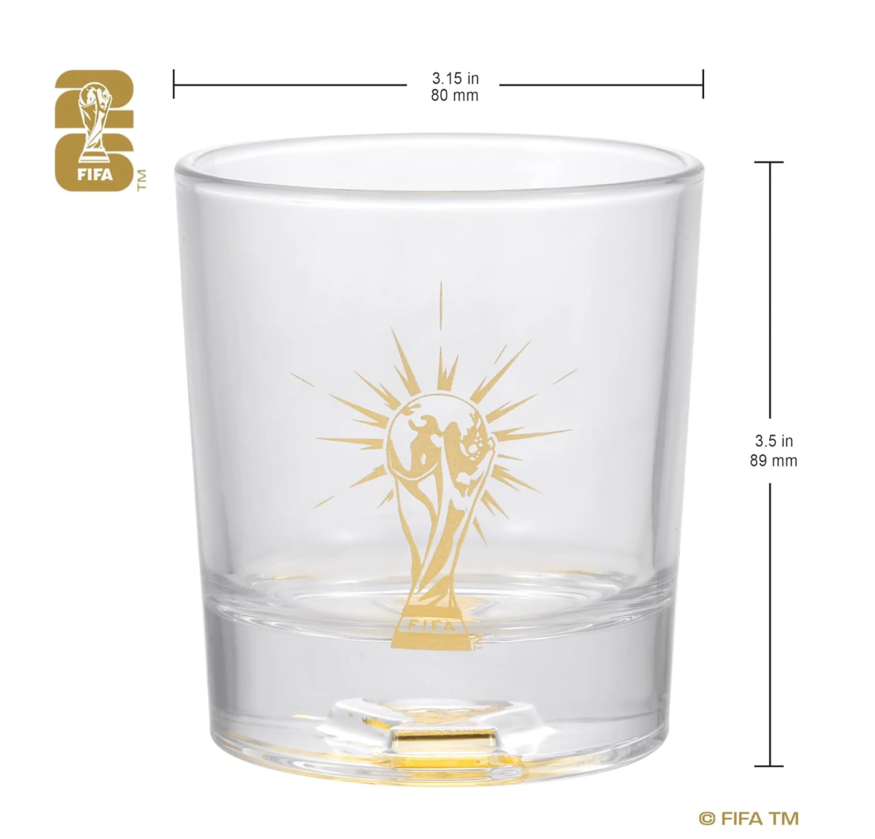FIFA World Cup 2026™ Whisky Glass & Coster Combo Set