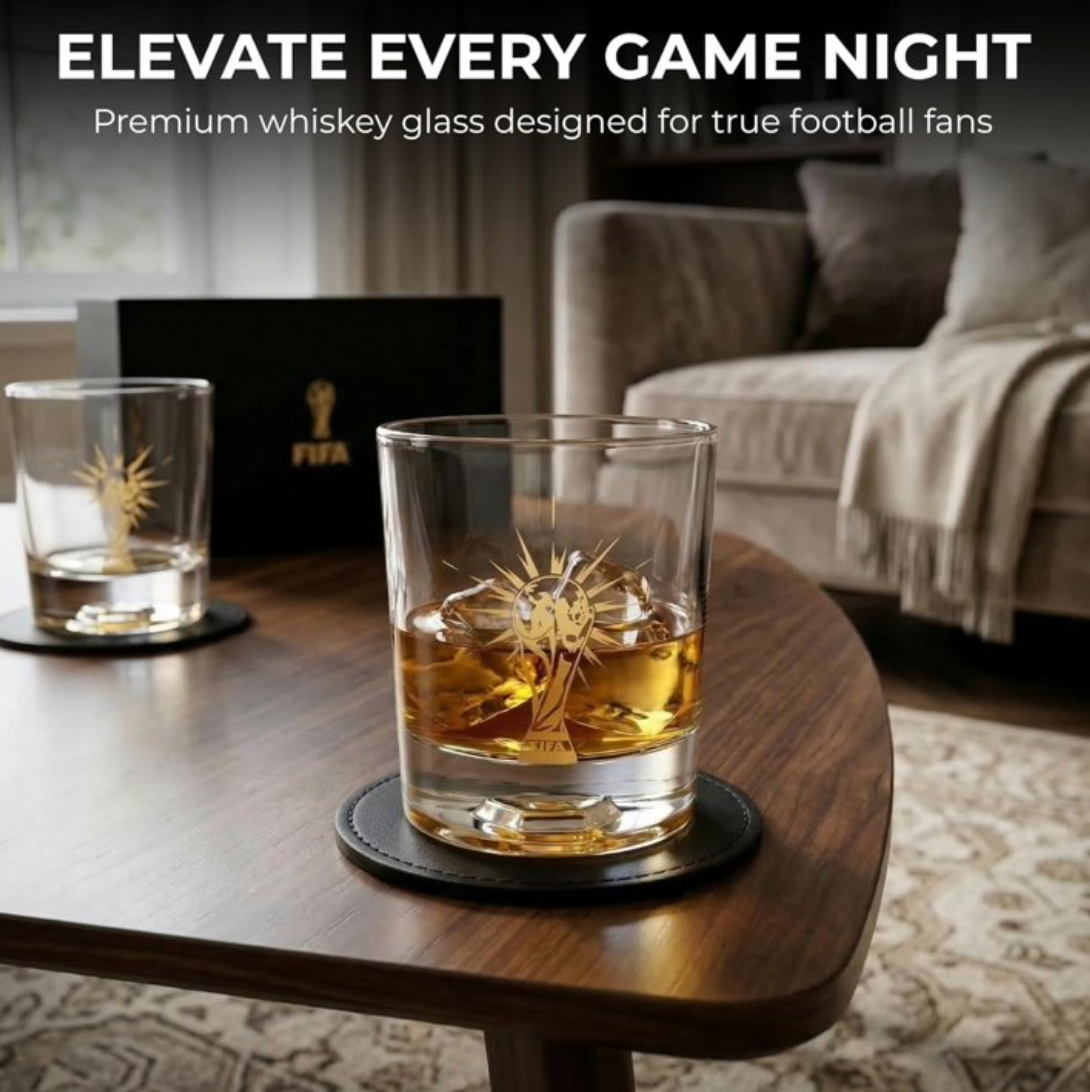 FIFA World Cup 2026™ Whisky Glass & Coster Combo Set