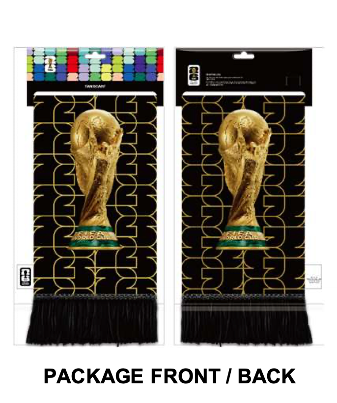 FIFA World Cup 2026™ SCARF - Black WC trophy