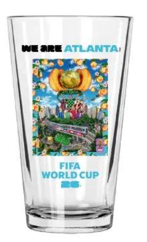 FIFA World Cup 2026™ Host City Poster 16 oz Poster Glass