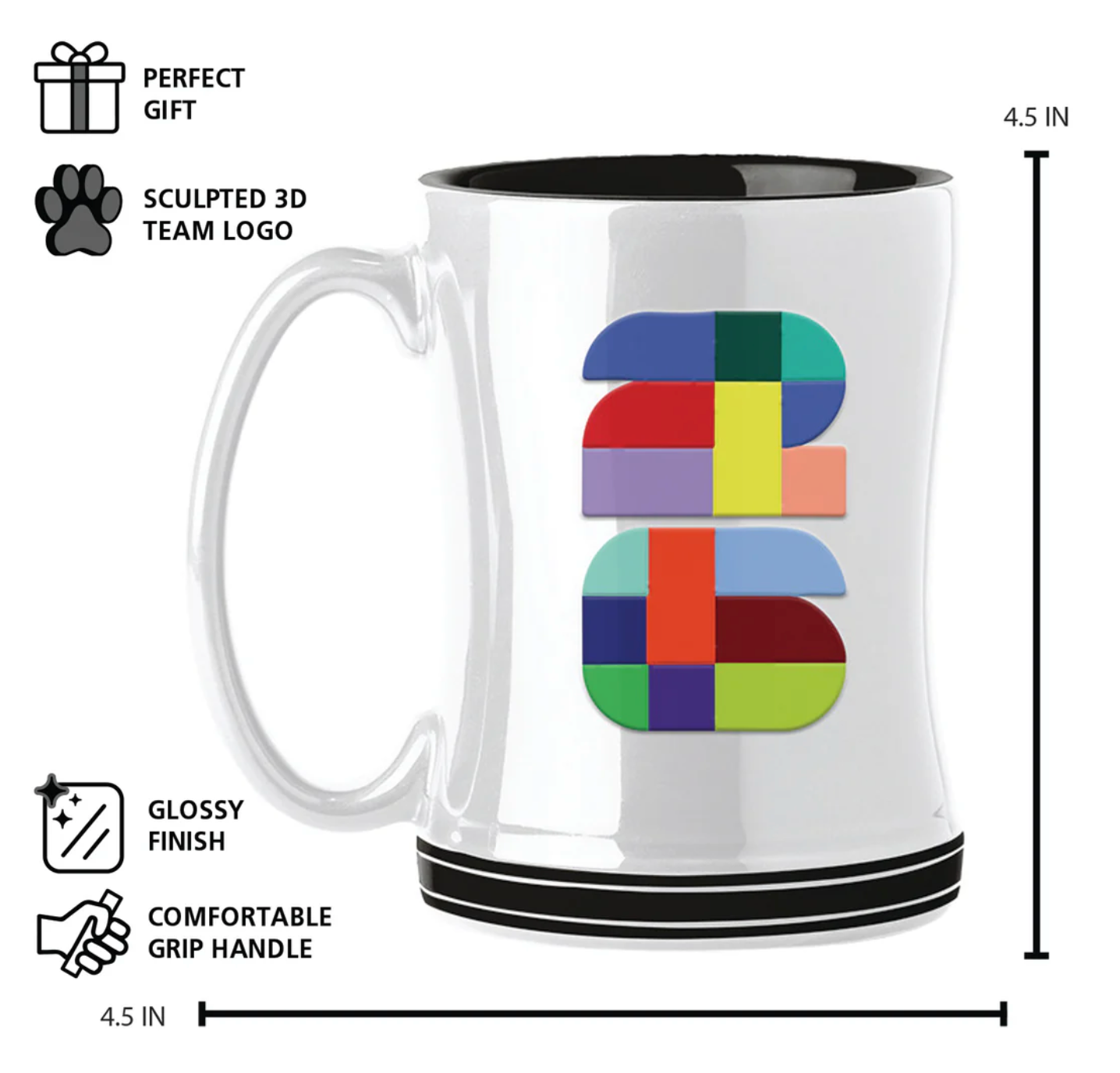 2026 FIFA World Cup™ 26 Relief Ceramic Mug White