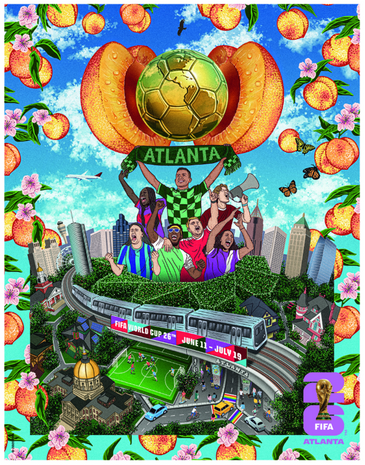 FIFA World Cup 2026™ Poster Magnet Atlanta