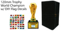 FIFA World Cup 2026™ Trophy with Champion Flag