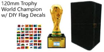 FIFA World Cup 2026™ Trophy with Champion Flag